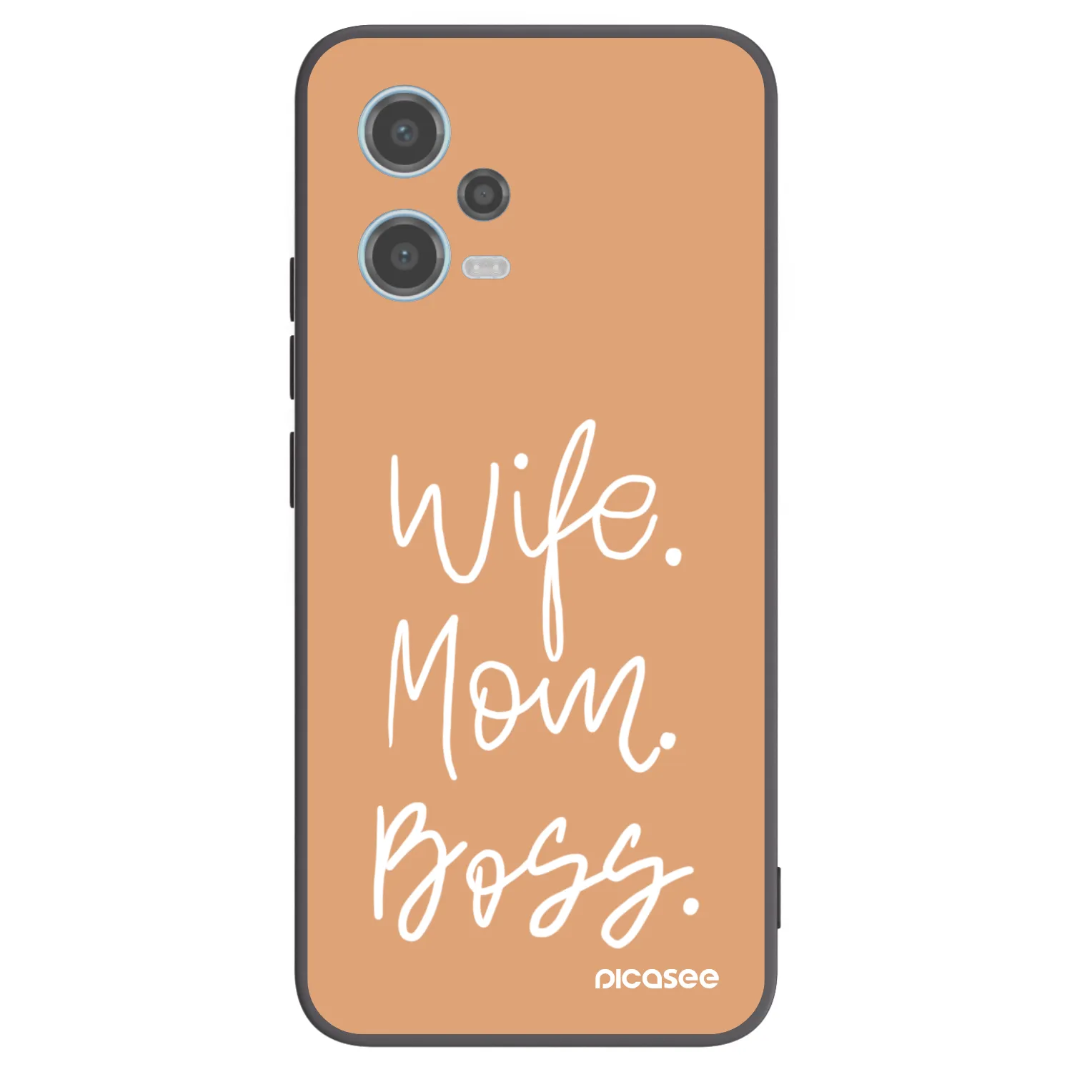 Picasee Xiaomi Redmi Note 12 5G Hülle - Schwarzes Silikon - Boss Mama