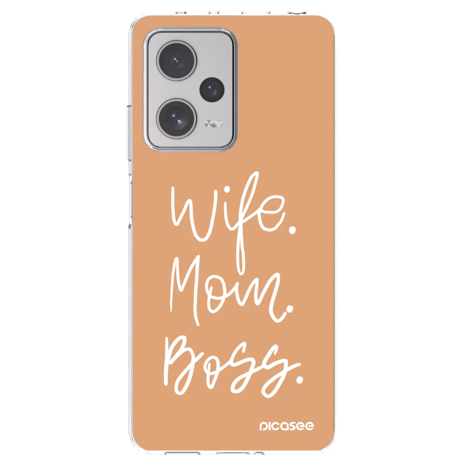 Picasee Xiaomi Redmi Note 12 Pro+ 5G Hülle - Transparentes Silikon - Boss Mama