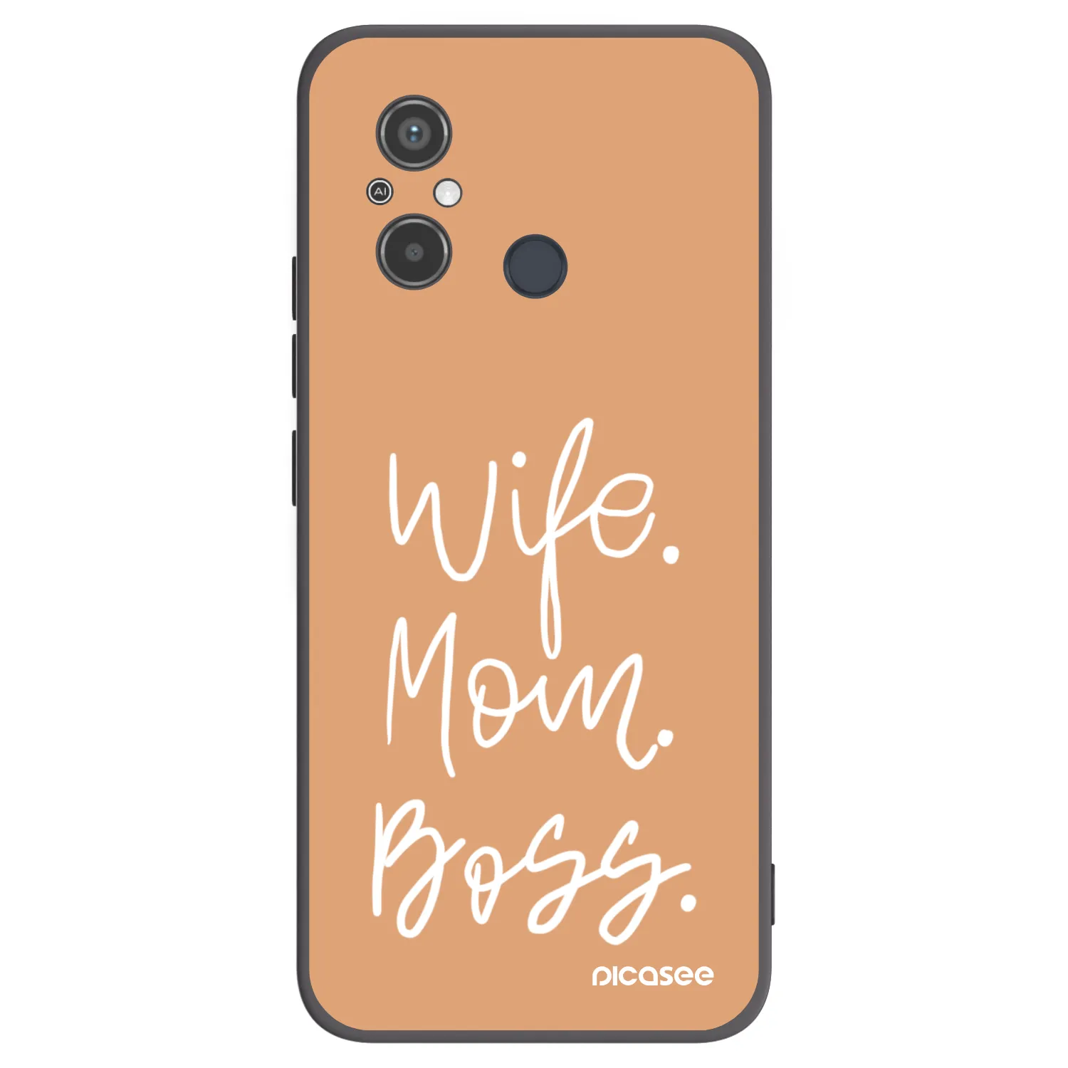 Picasee Xiaomi Redmi 12C Hülle - Schwarzes Silikon - Boss Mama