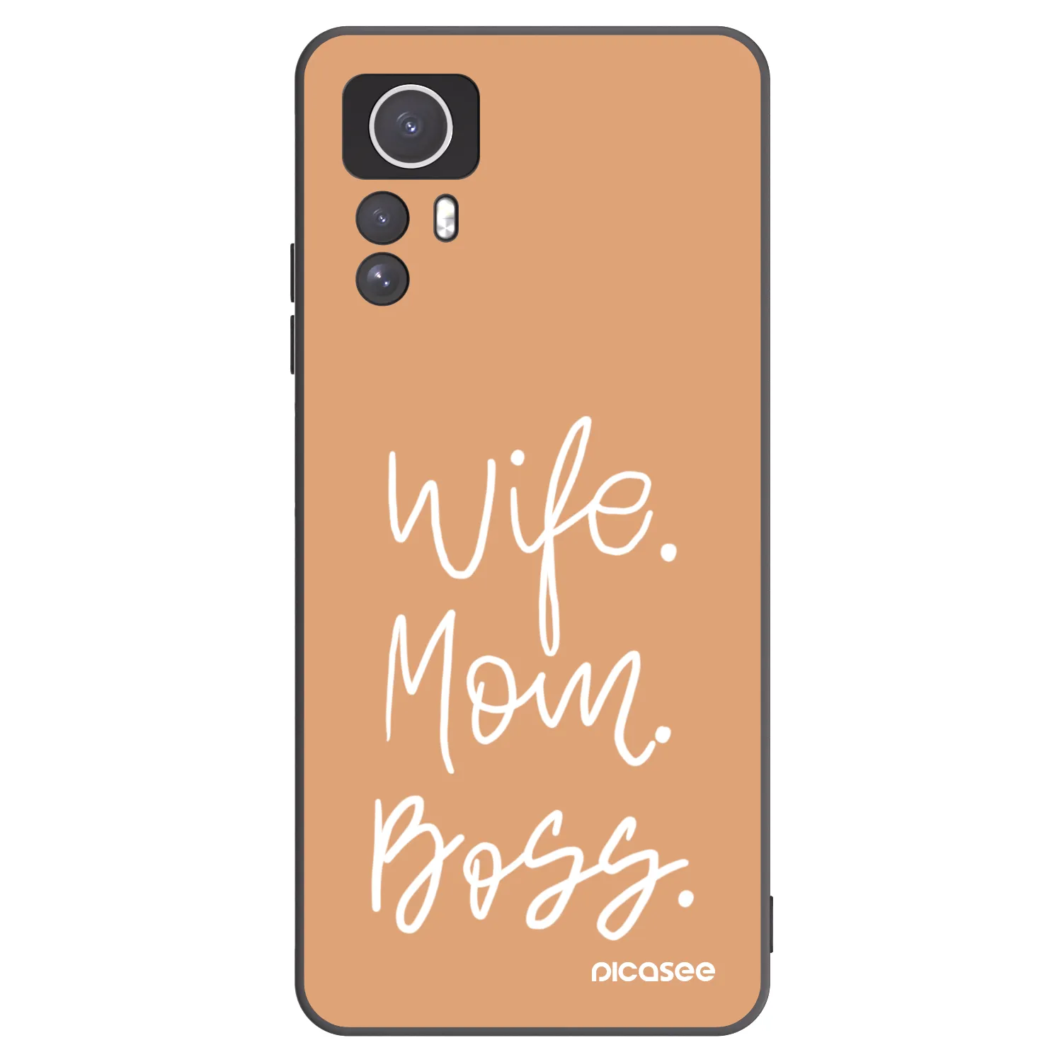 Picasee Xiaomi Redmi Note 12S Hülle - Schwarzes Silikon - Boss Mama