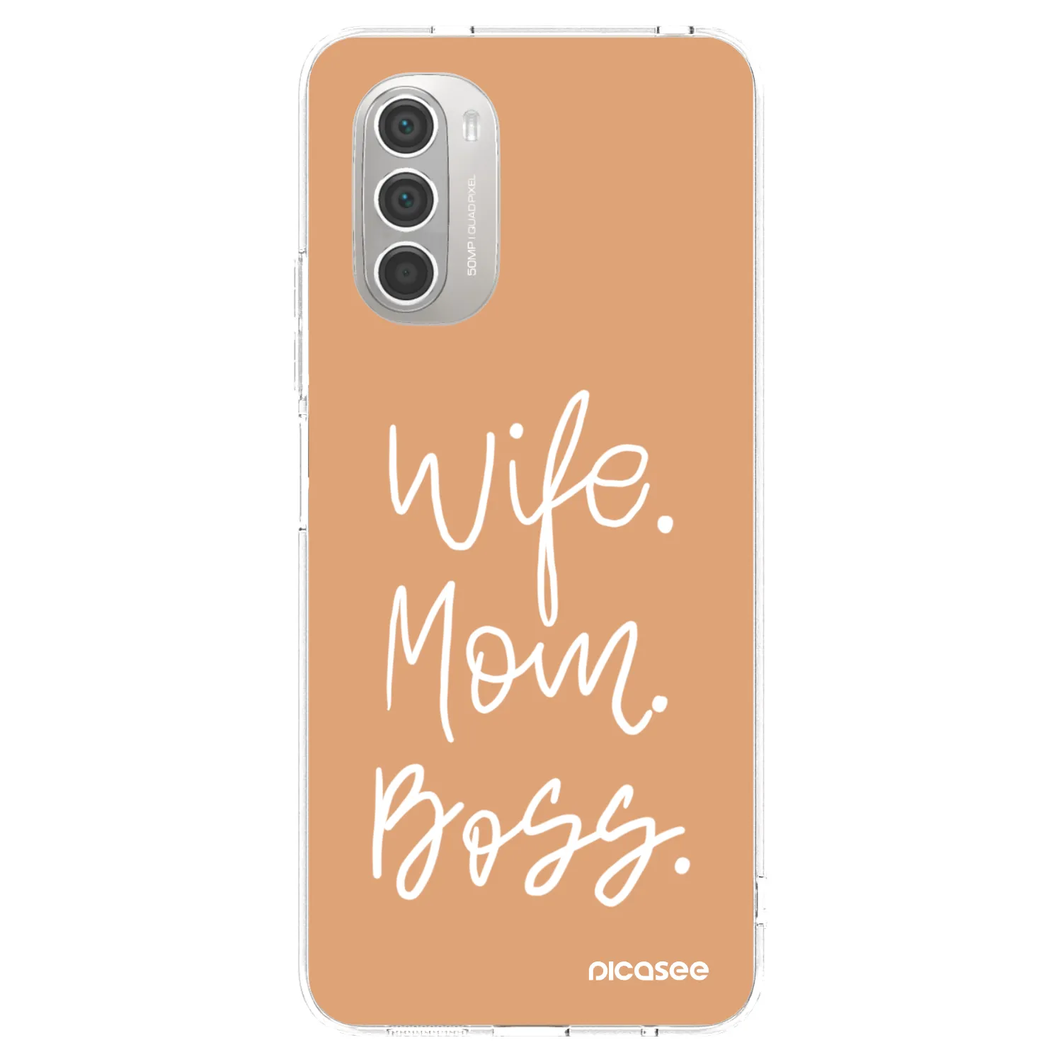 Picasee Motorola Moto G51 Hülle - Transparentes Silikon - Boss Mama