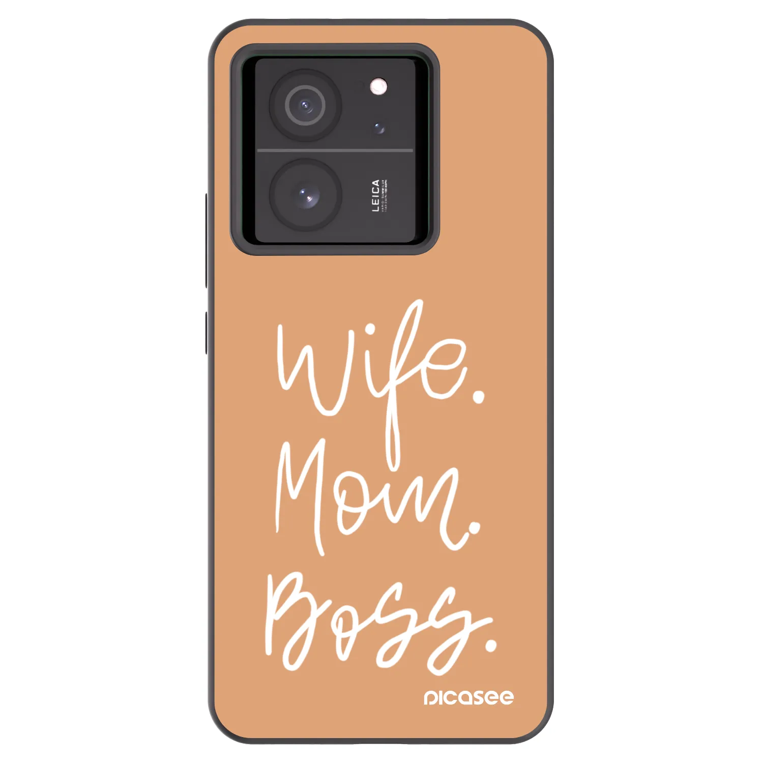 Picasee Xiaomi 13T Pro Hülle - Schwarzes Silikon - Boss Mama