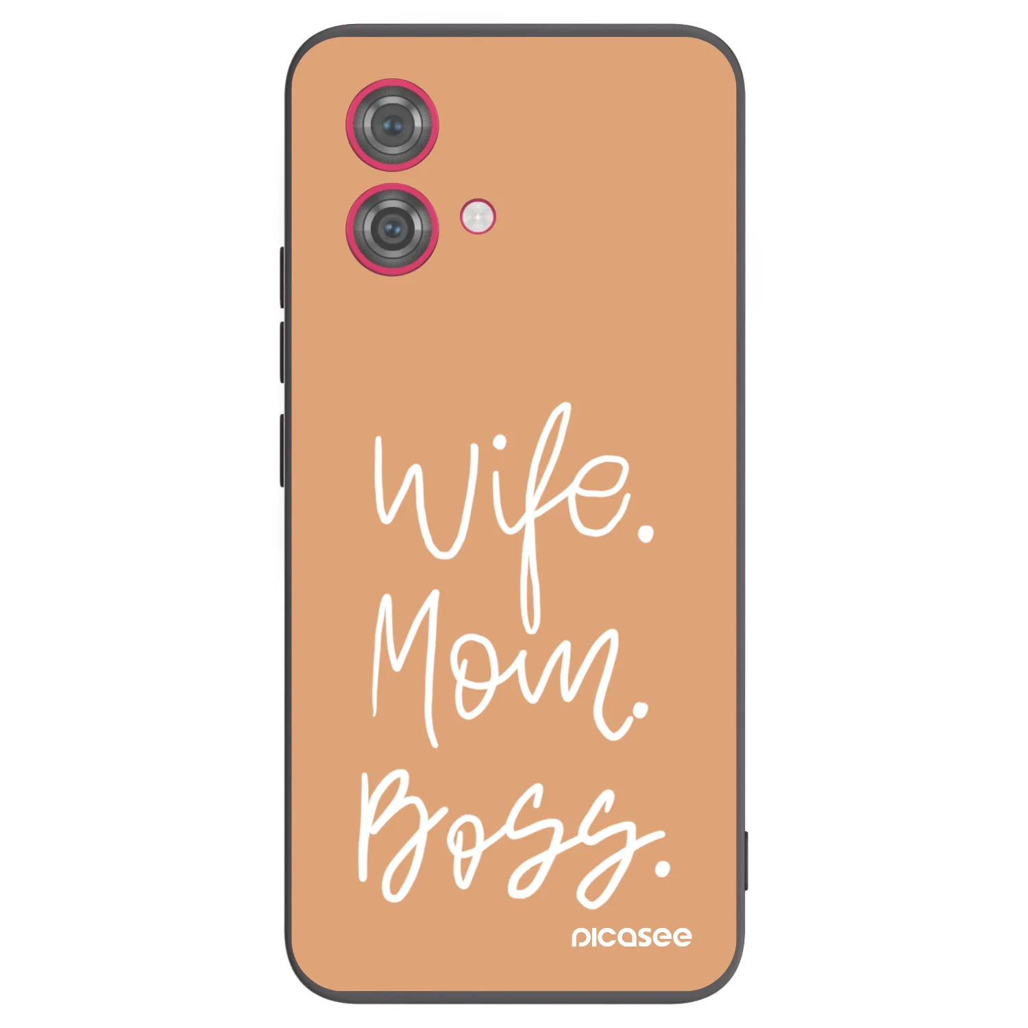 Picasee Motorola Moto G84 5G Hülle - Schwarzes Silikon - Boss Mama
