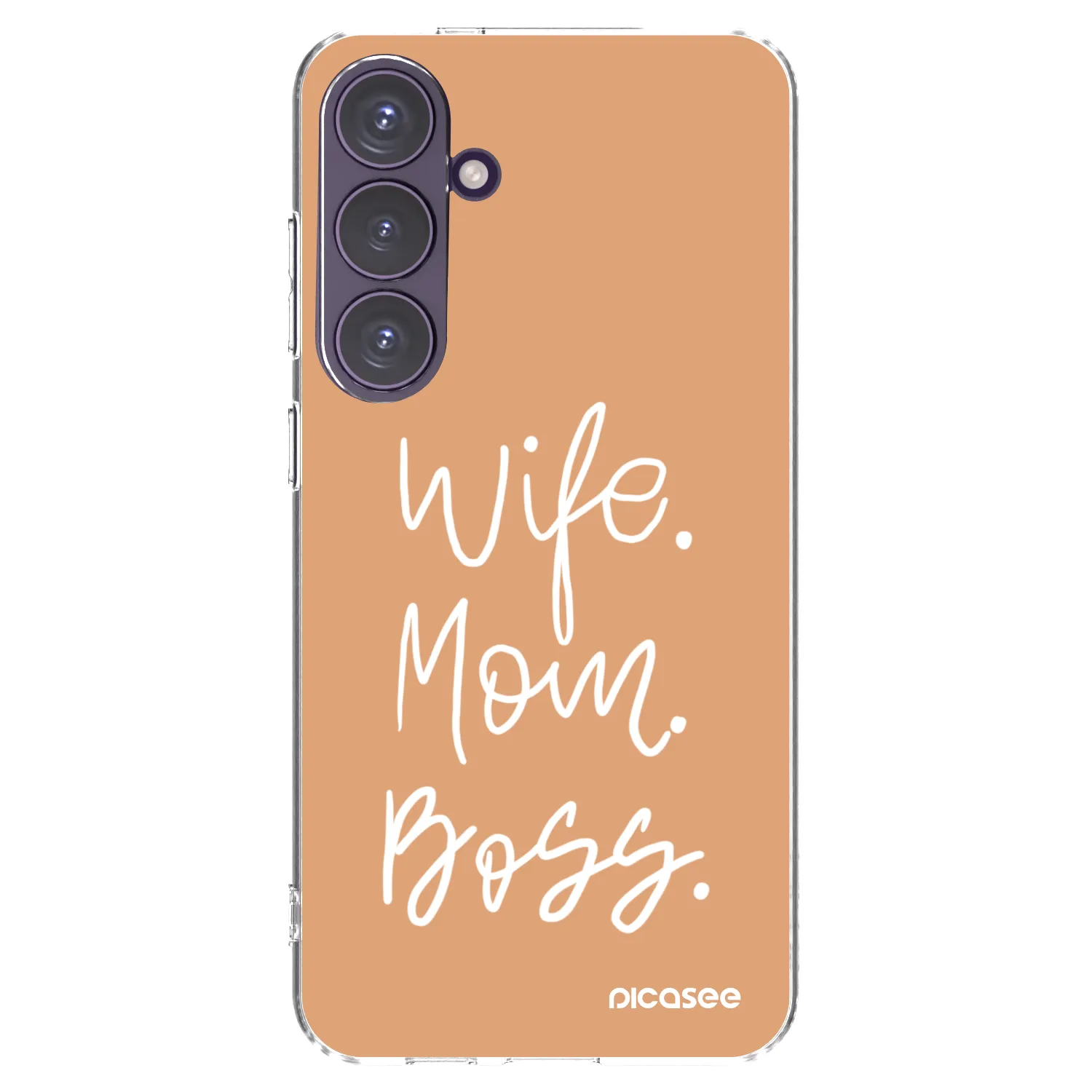 Picasee Samsung Galaxy S24+ S926B 5G Hülle - Transparentes Silikon - Boss Mama