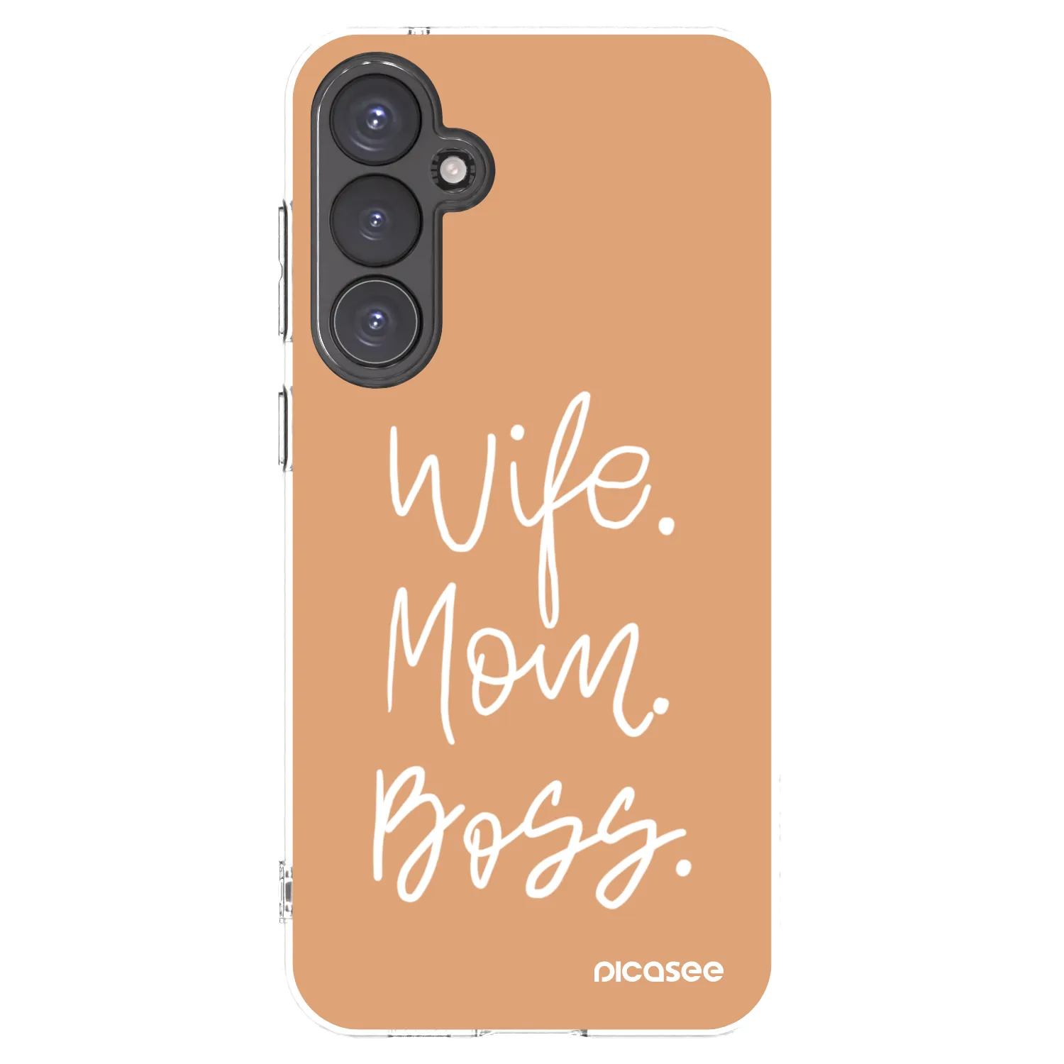 Picasee Samsung Galaxy S23 FE S711B Hülle - Transparentes Silikon - Boss Mama