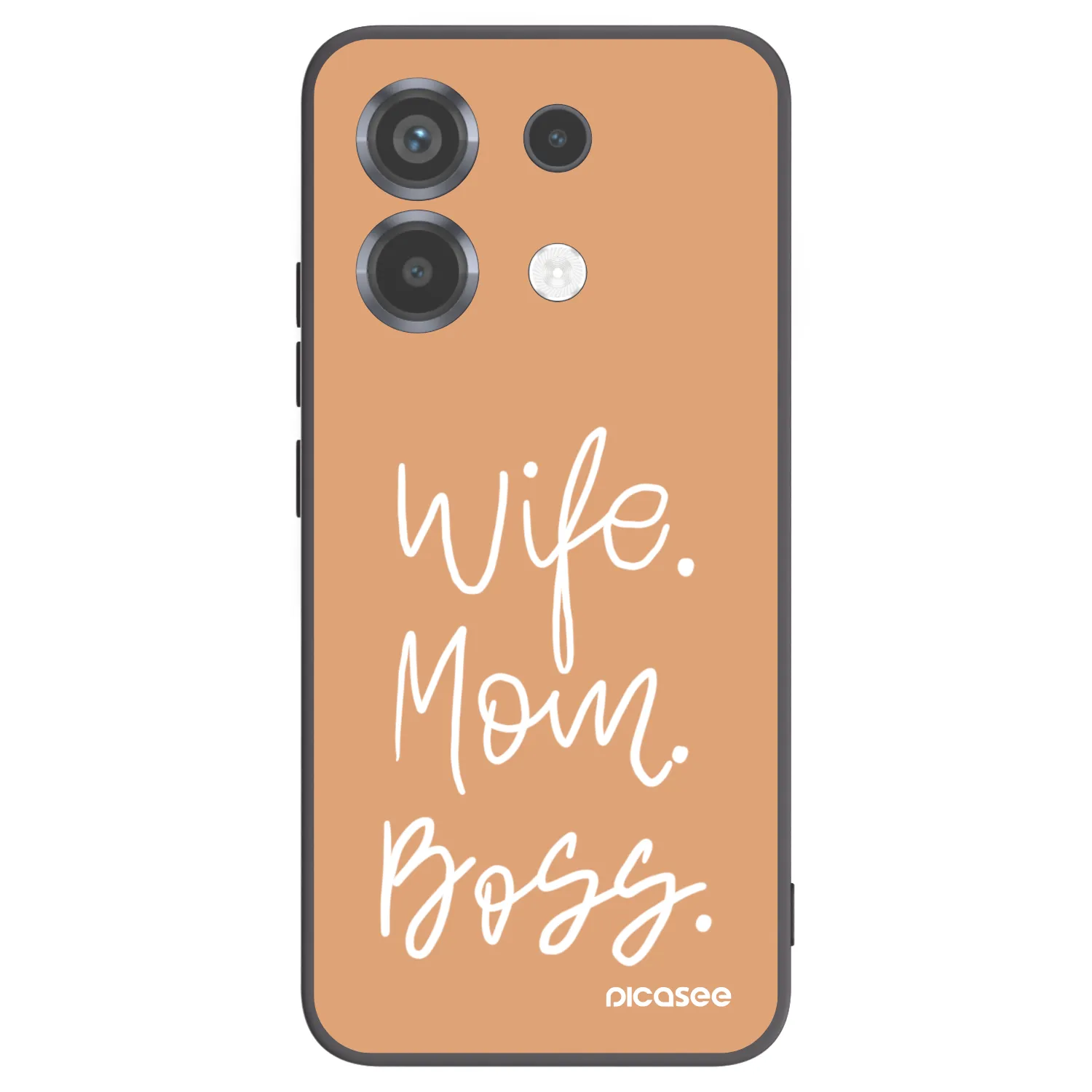 Picasee Xiaomi Poco X6 Hülle - Schwarzes Silikon - Boss Mama