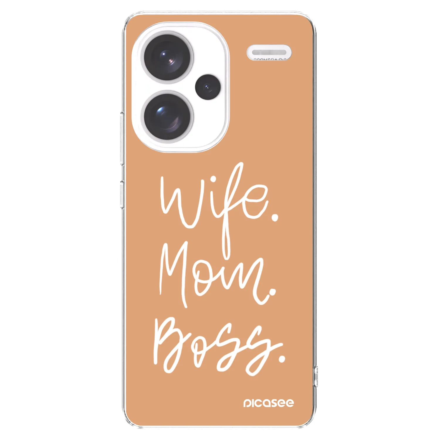Picasee Xiaomi Redmi Note 13 Pro+ 5G Hülle - Transparentes Silikon - Boss Mama
