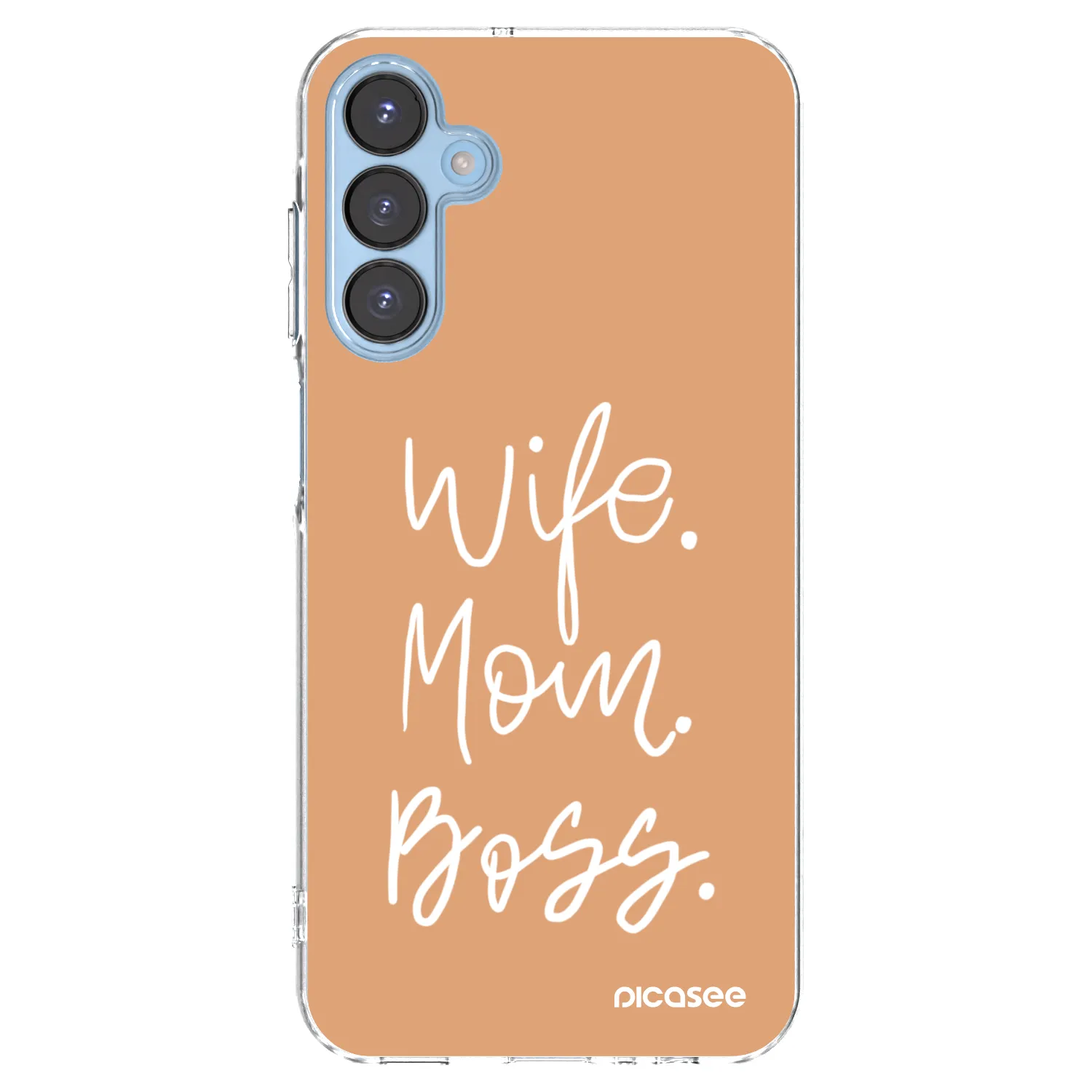 Picasee Samsung Galaxy A15 A156B 5G Hülle - Transparentes Silikon - Boss Mama