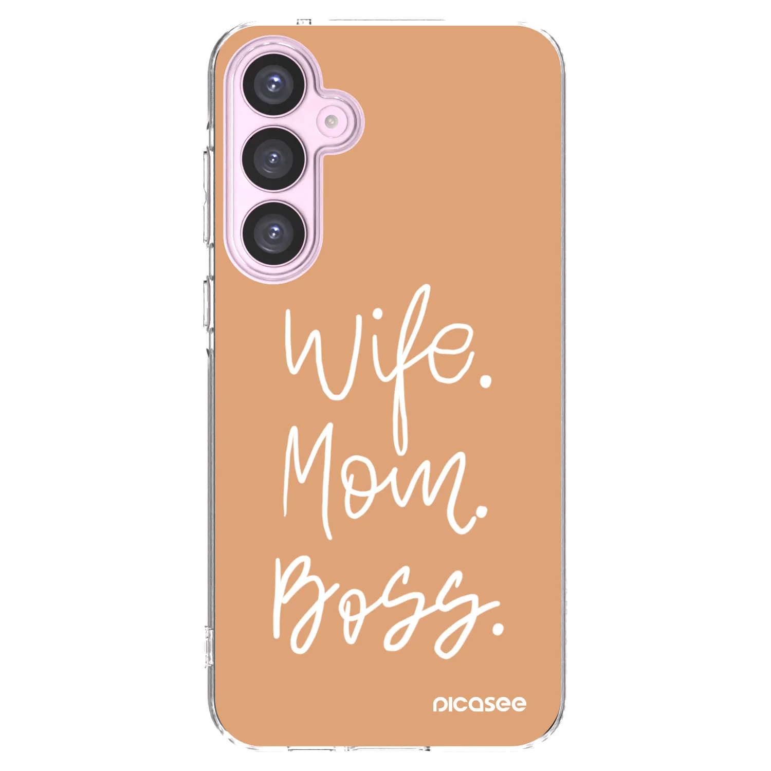 Picasee Samsung Galaxy A55 5G A556B Hülle - Transparentes Silikon - Boss Mama