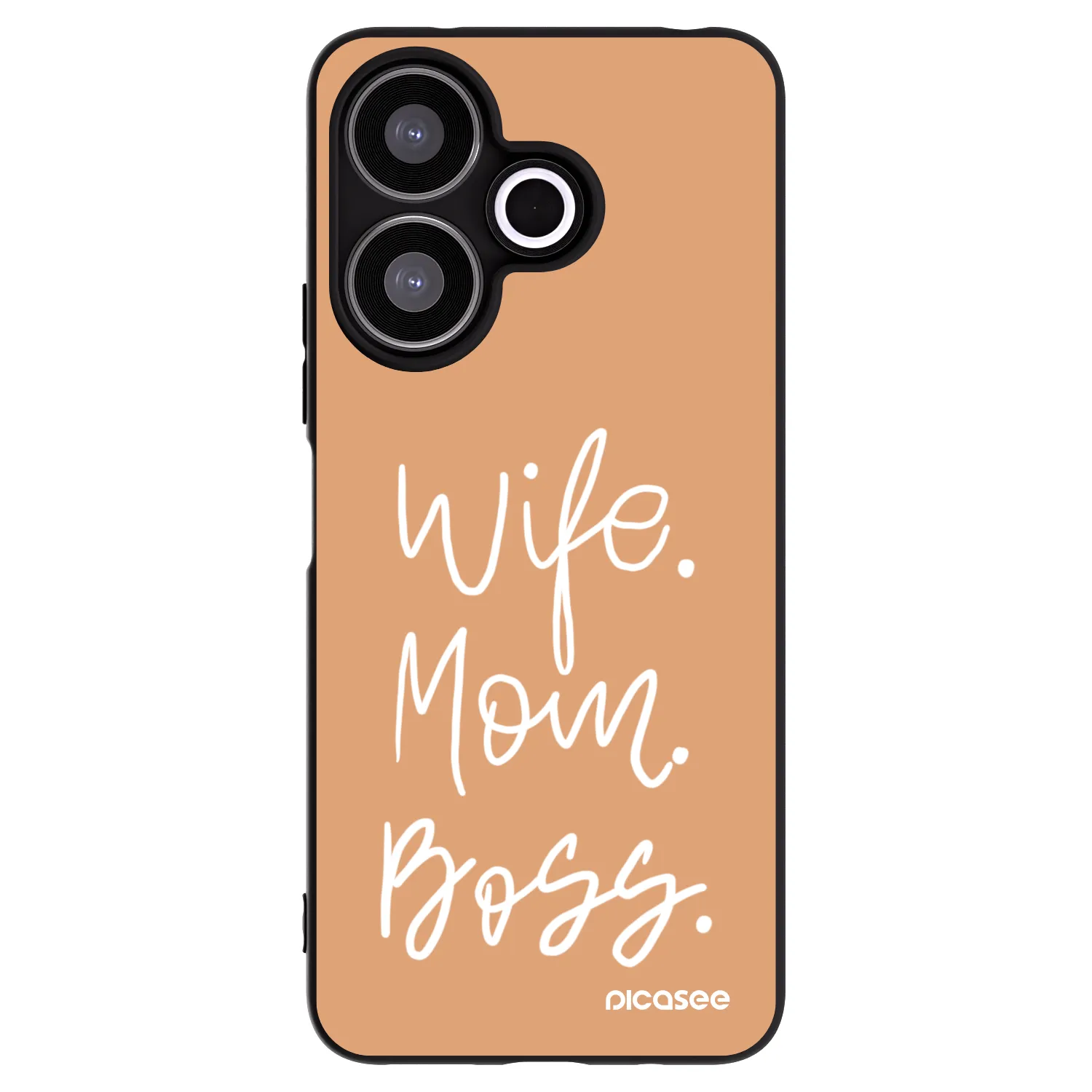 Picasee Xiaomi Redmi 13 4G Hülle - Schwarzes Silikon - Boss Mama