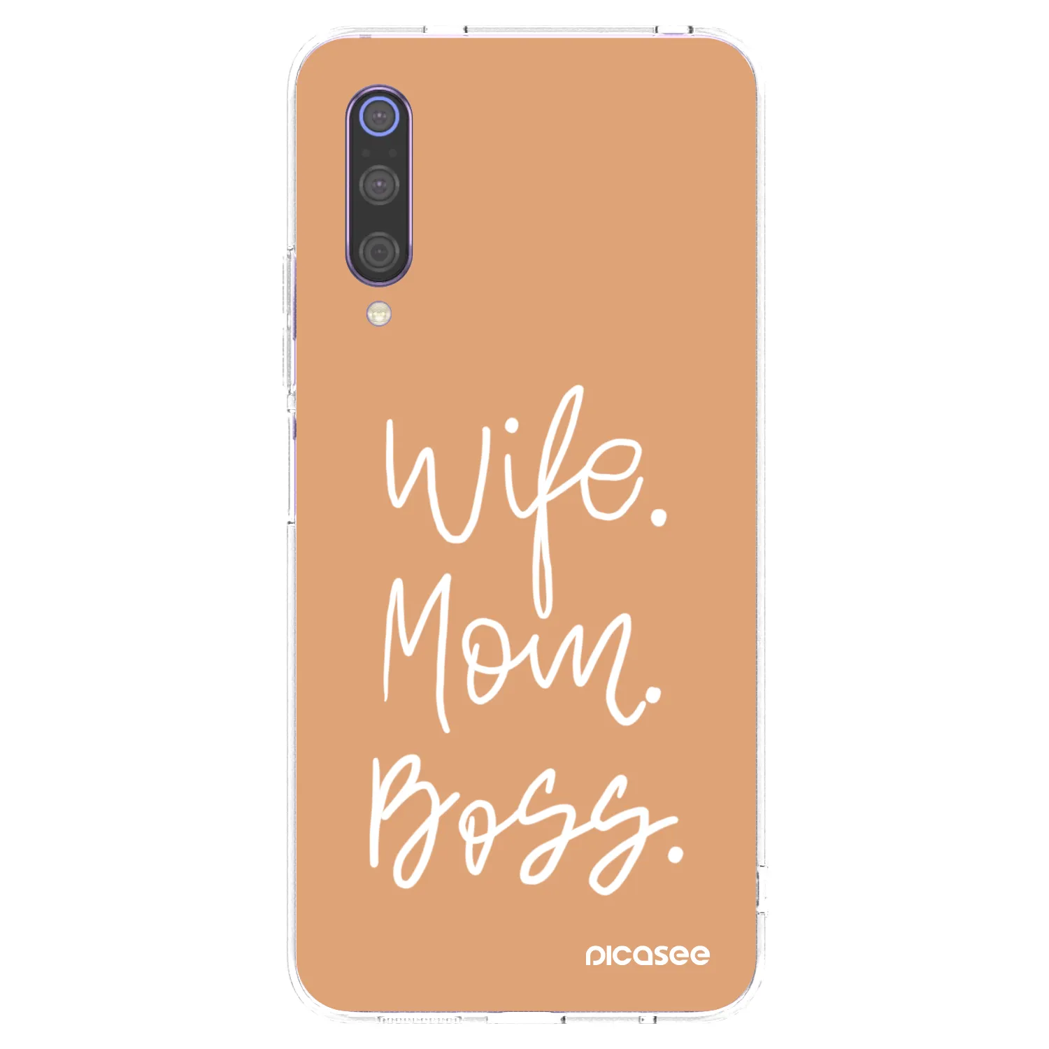 Picasee Xiaomi Mi 9 Hülle - Transparentes Silikon - Boss Mama