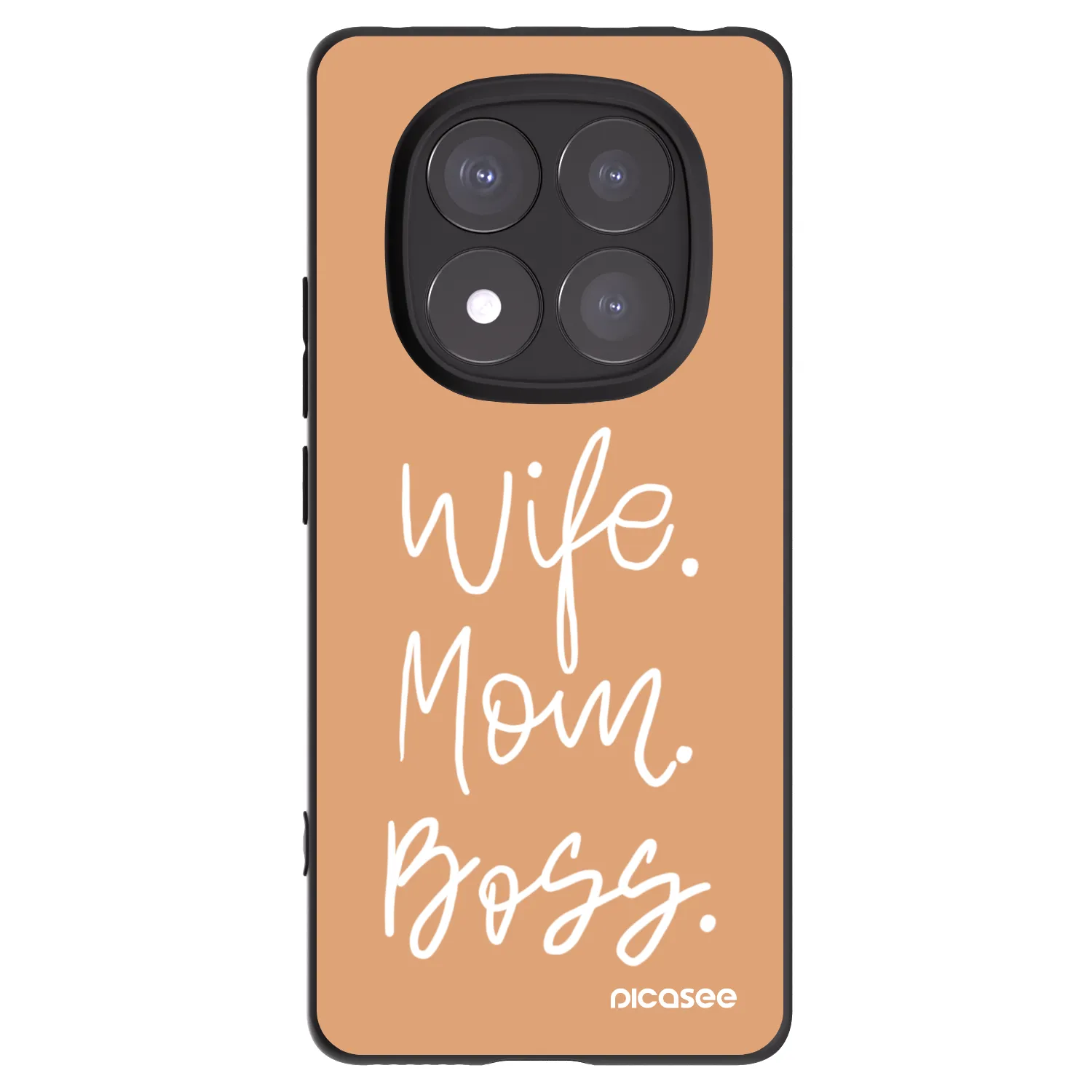 Picasee Xiaomi Redmi Note 14 Pro+ 5G Hülle - Schwarzes Silikon - Boss Mama