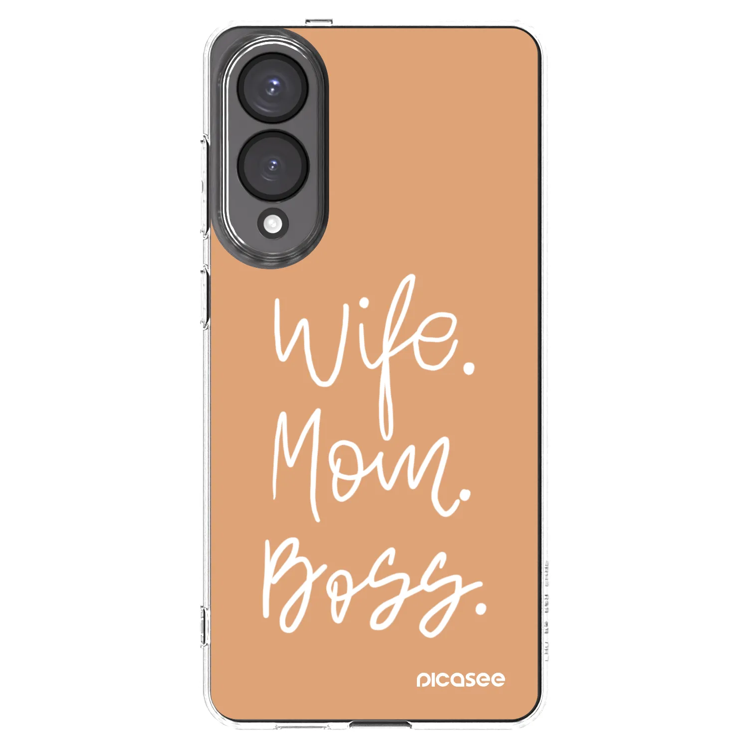 Picasee Samsung Galaxy S25 Edge 5G Hülle - Transparentes Silikon - Boss Mama