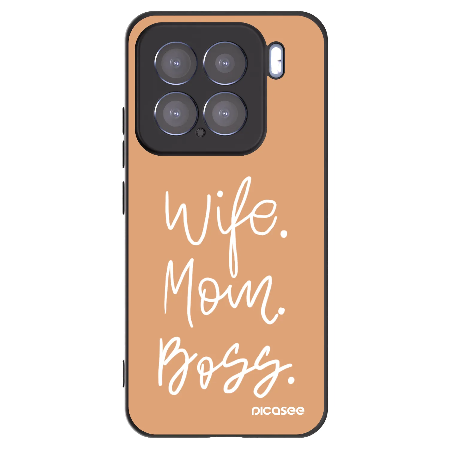Picasee Xiaomi 15 Hülle - Schwarzes Silikon - Boss Mama