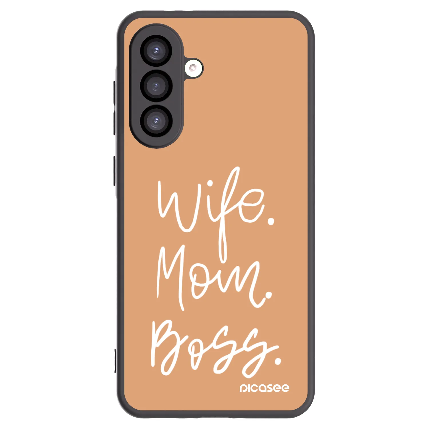 Picasee Samsung Galaxy A26 5G A266B Hülle - Schwarzes Silikon - Boss Mama