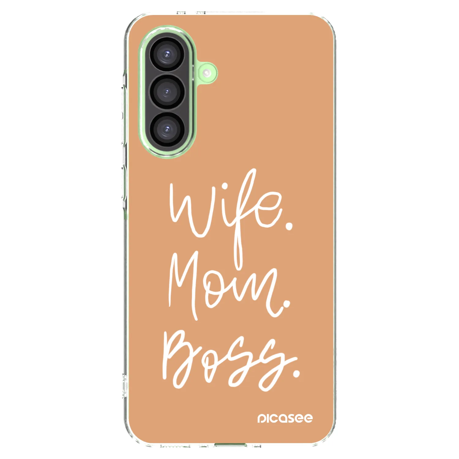Picasee Samsung Galaxy A26 5G A266B Hülle - Transparentes Silikon - Boss Mama
