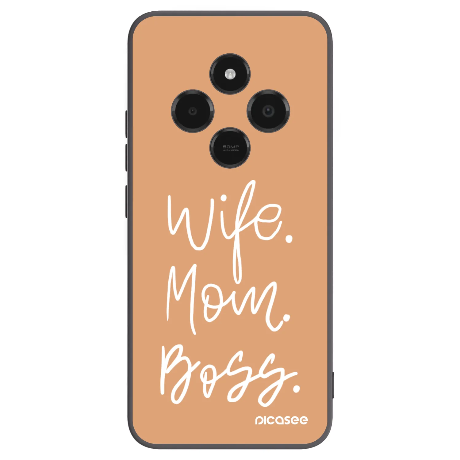 Picasee Xiaomi Poco C75 Hülle - Schwarzes Silikon - Boss Mama