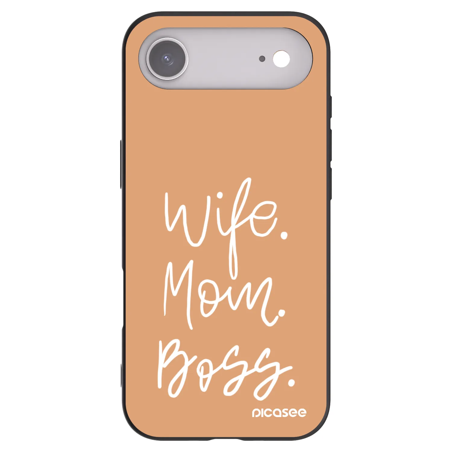 Picasee Apple iPhone Air Hülle - Schwarzes Silikon - Boss Mama