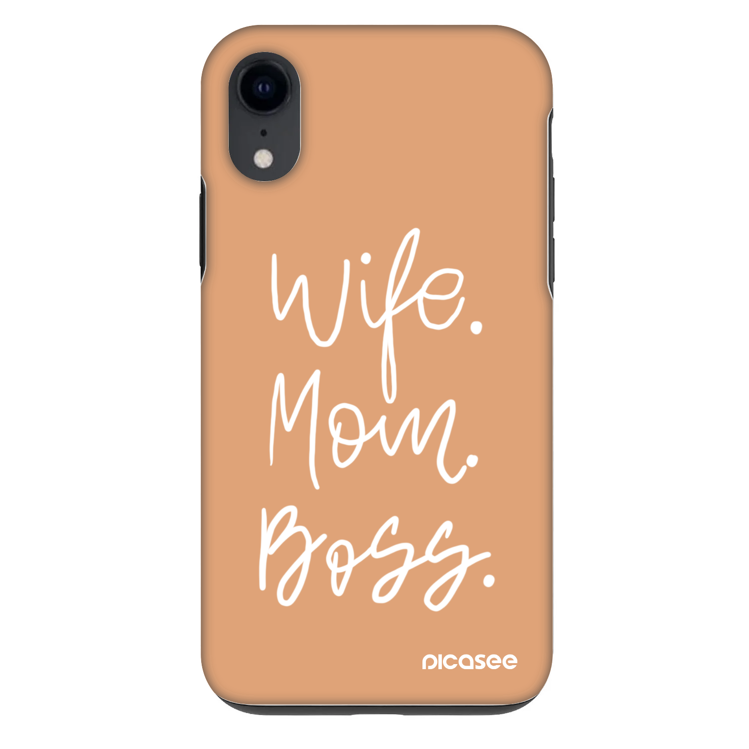 Picasee Fashion Case für Apple iPhone XR - Boss Mama