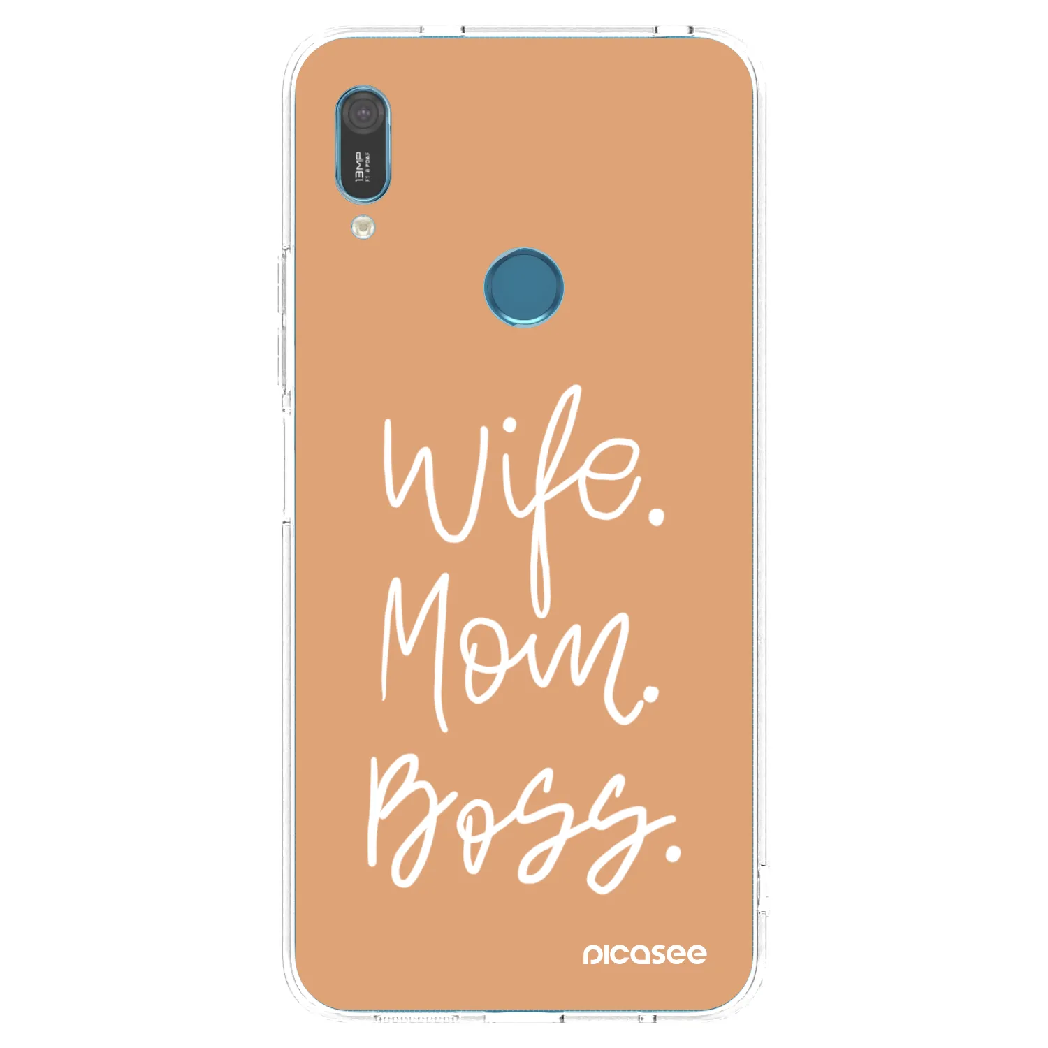 Picasee Huawei Y6 2019 Hülle - Transparentes Silikon - Boss Mama