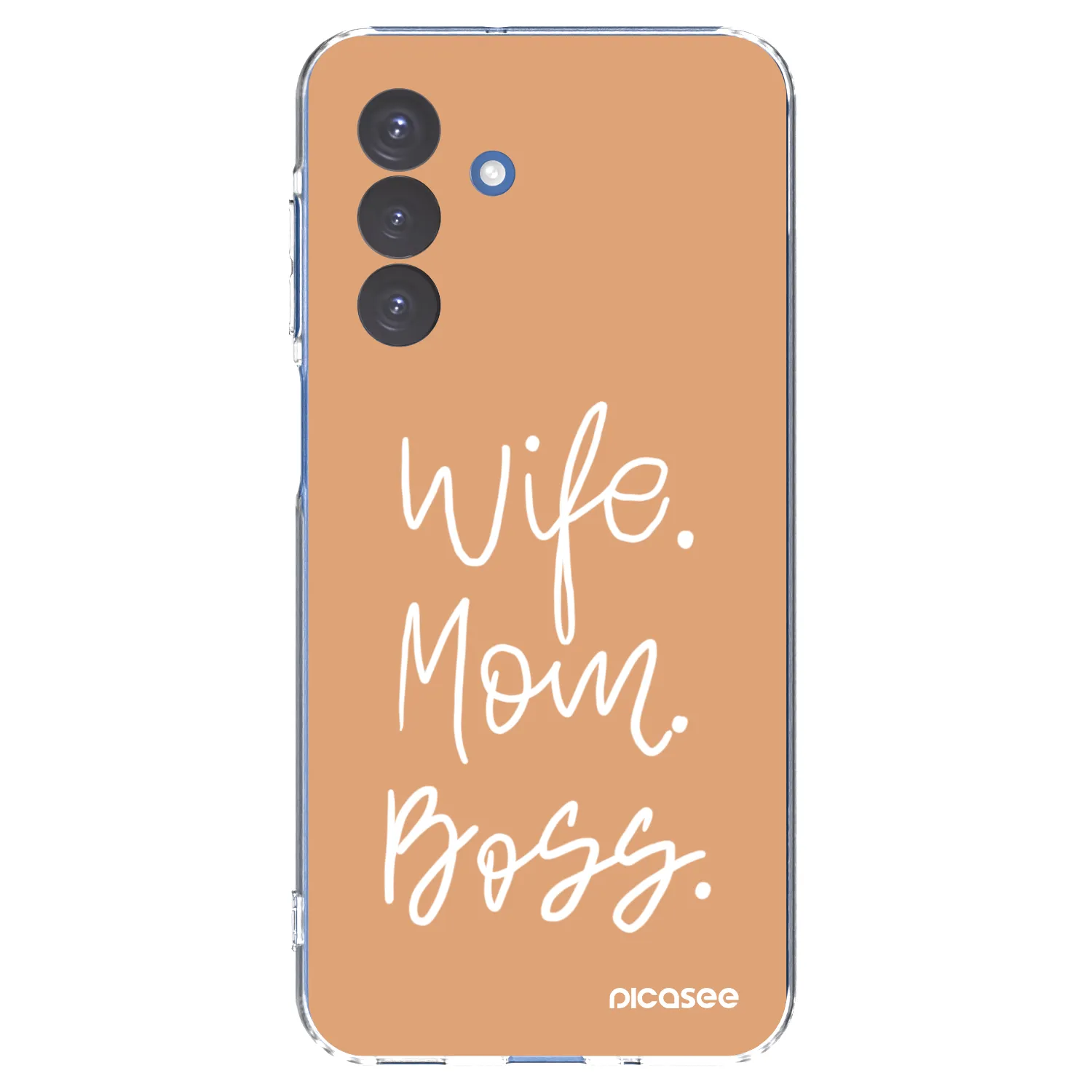Picasee Samsung Galaxy A17 5G Hülle - Transparentes Silikon - Boss Mama