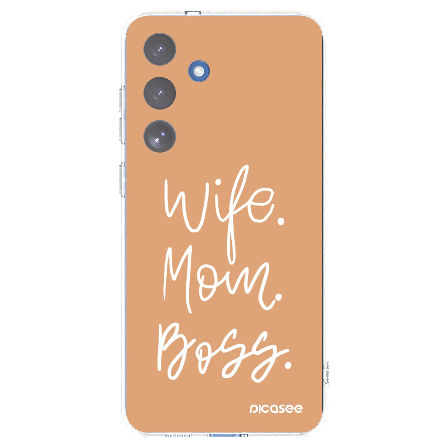 Picasee Samsung Galaxy S25 FE 5G Hülle - Transparentes Silikon - Boss Mama