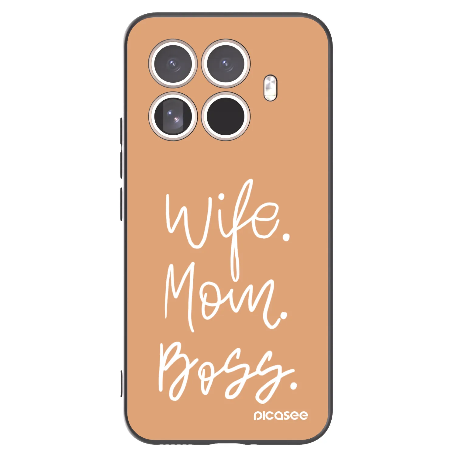Picasee Xiaomi 15T Pro Hülle - Schwarzes Silikon - Boss Mama