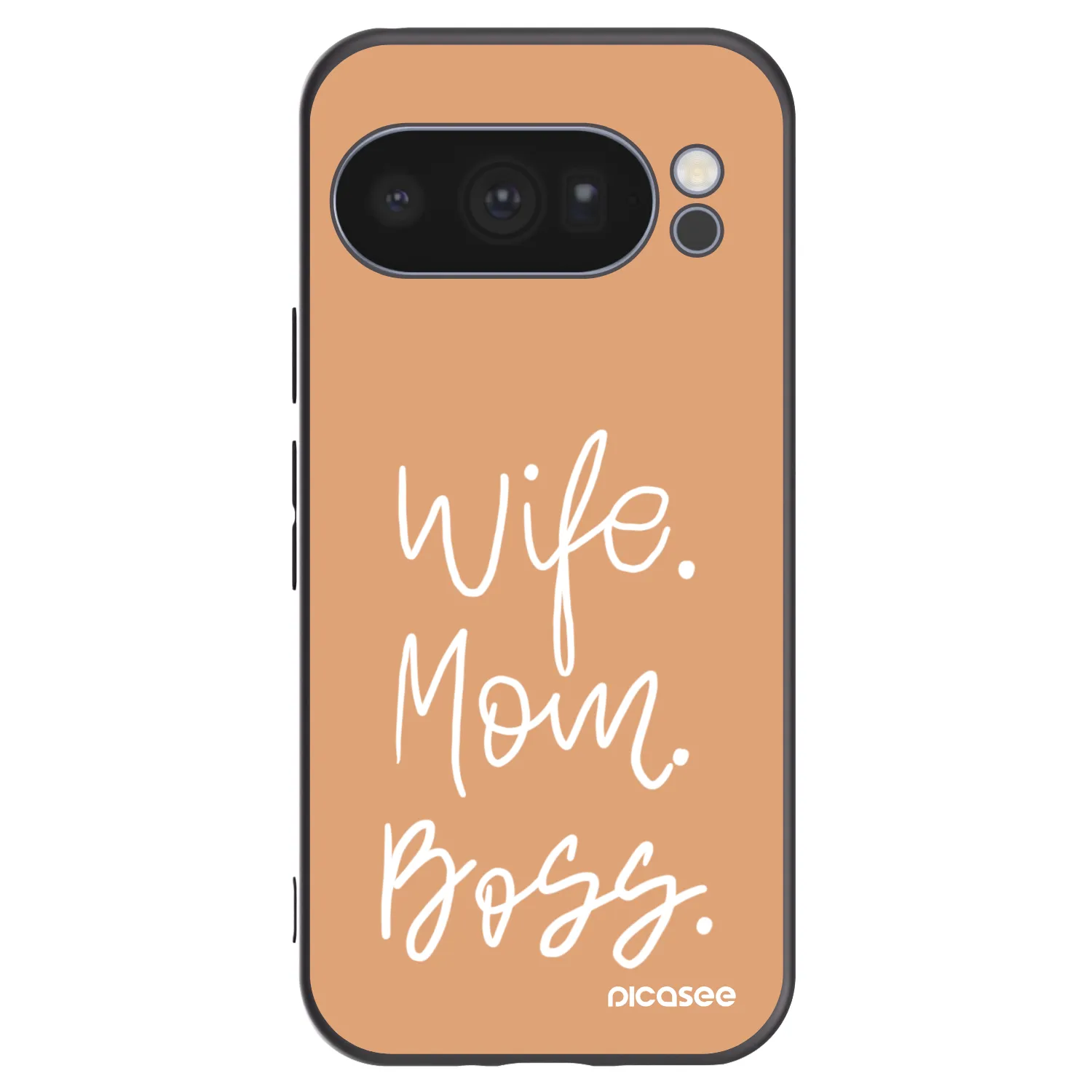 Picasee Google Pixel 10 Pro Hülle - Schwarzes Silikon - Boss Mama