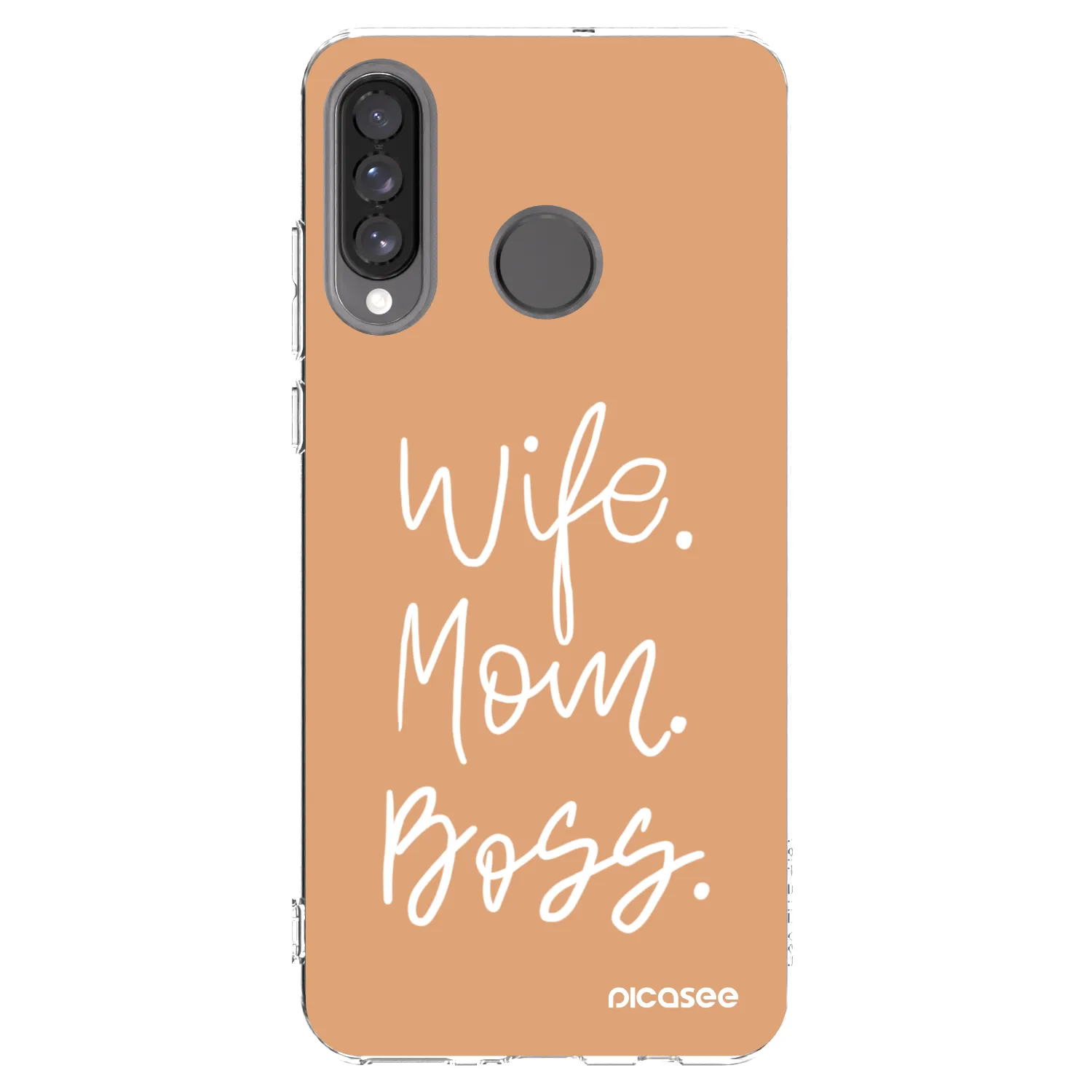 Picasee Huawei P30 Lite Hülle - Transparentes Silikon - Boss Mama