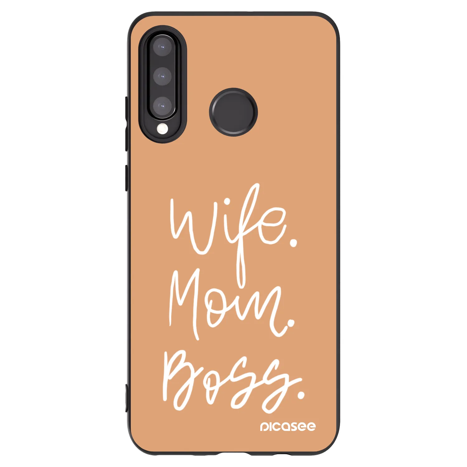 Picasee Huawei P30 Lite Hülle - Schwarzes Silikon - Boss Mama