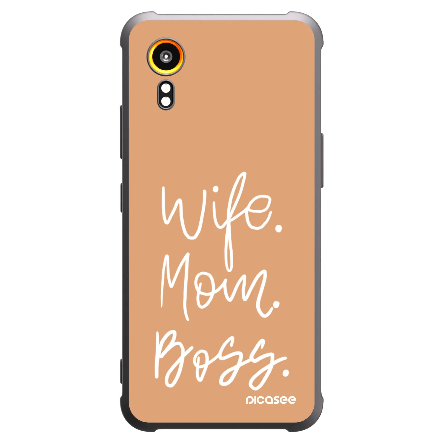 Picasee Samsung Galaxy Xcover 7 Hülle - Schwarzes Silikon - Boss Mama