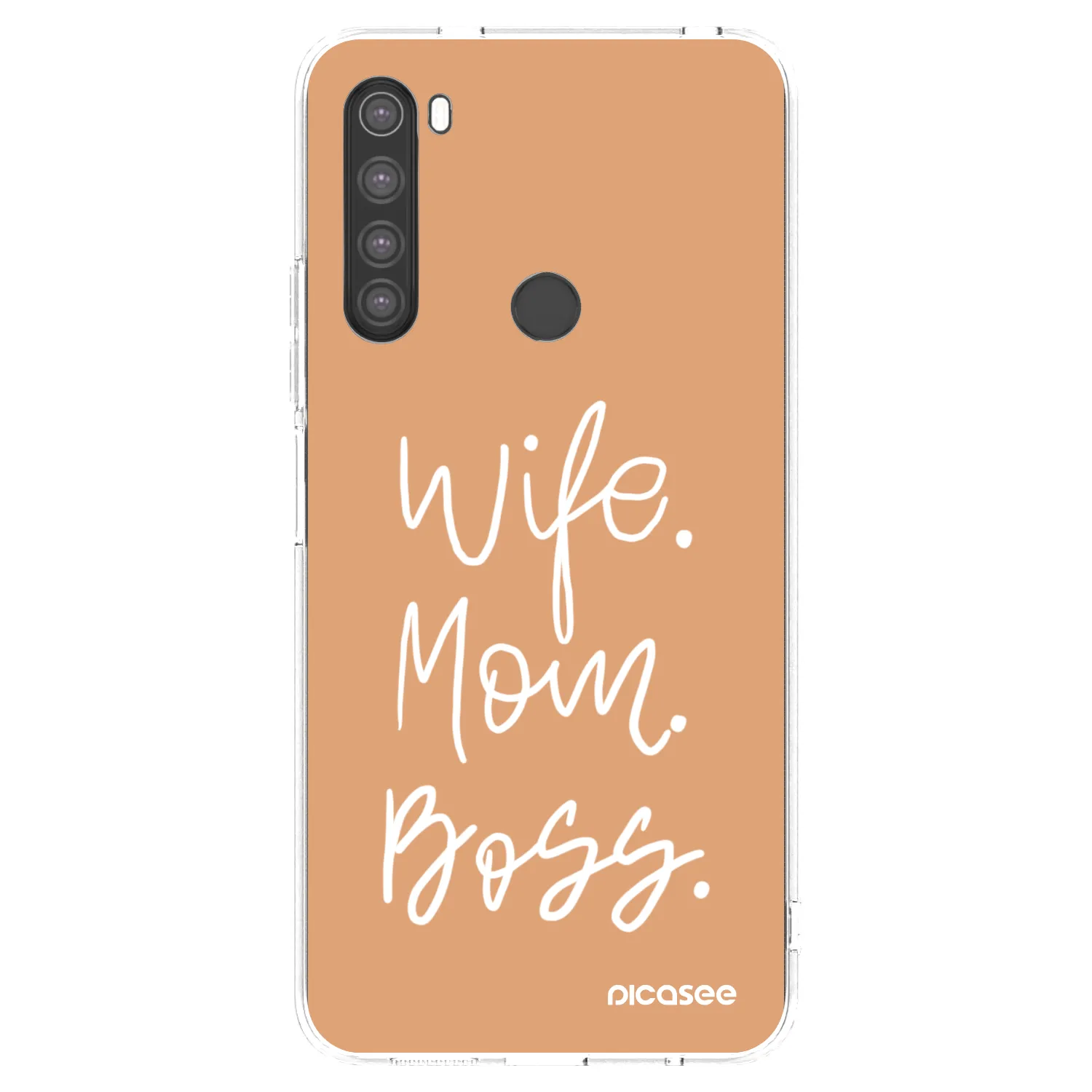 Picasee Xiaomi Redmi Note 8 Hülle - Transparentes Silikon - Boss Mama
