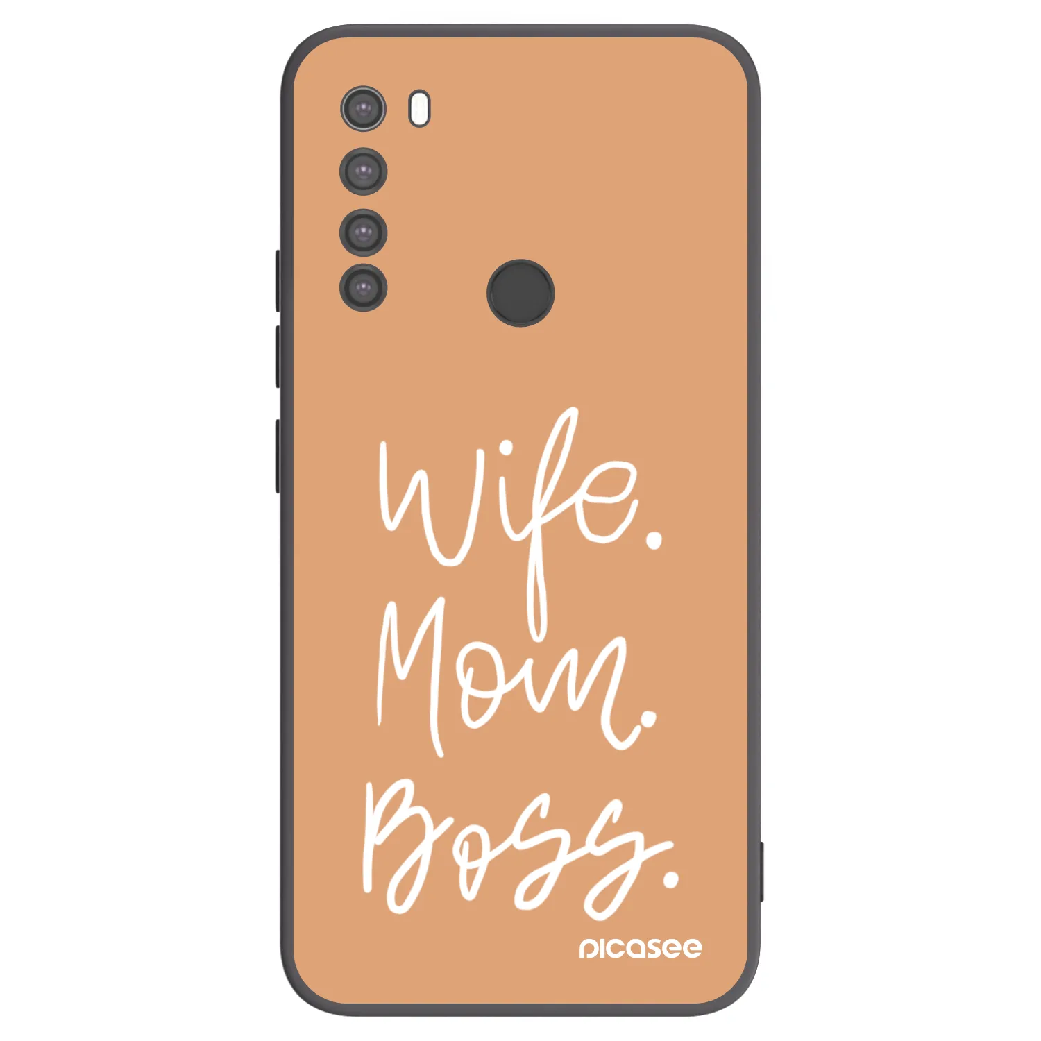 Picasee Xiaomi Redmi Note 8 Hülle - Schwarzes Silikon - Boss Mama