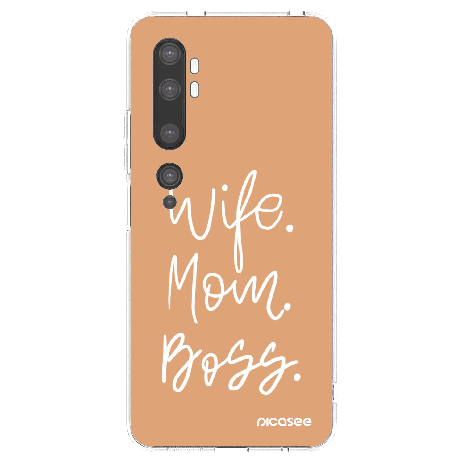 Picasee Xiaomi Mi Note 10 (Pro) Hülle - Transparentes Silikon - Boss Mama