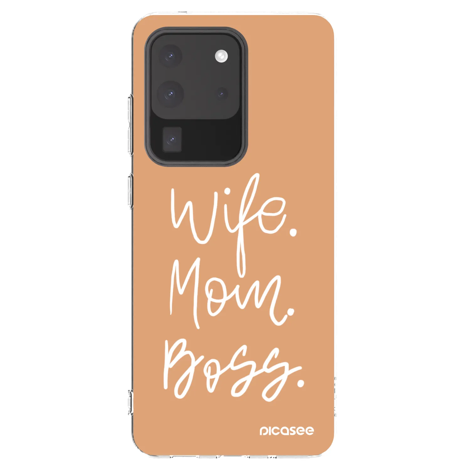 Picasee Samsung Galaxy S20 Ultra 5G G988F Hülle - Transparentes Silikon - Boss Mama