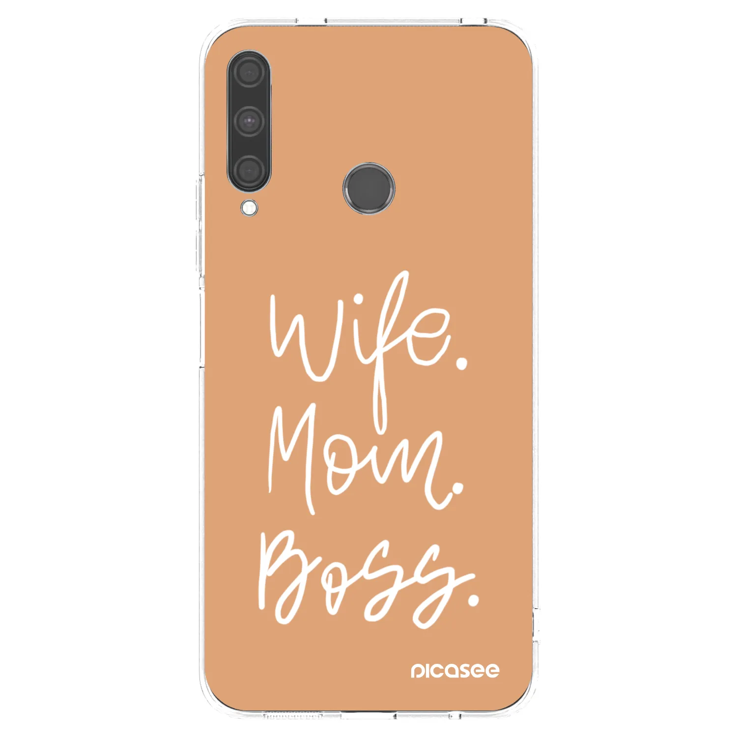 Picasee Huawei P40 Lite E Hülle - Transparentes Silikon - Boss Mama