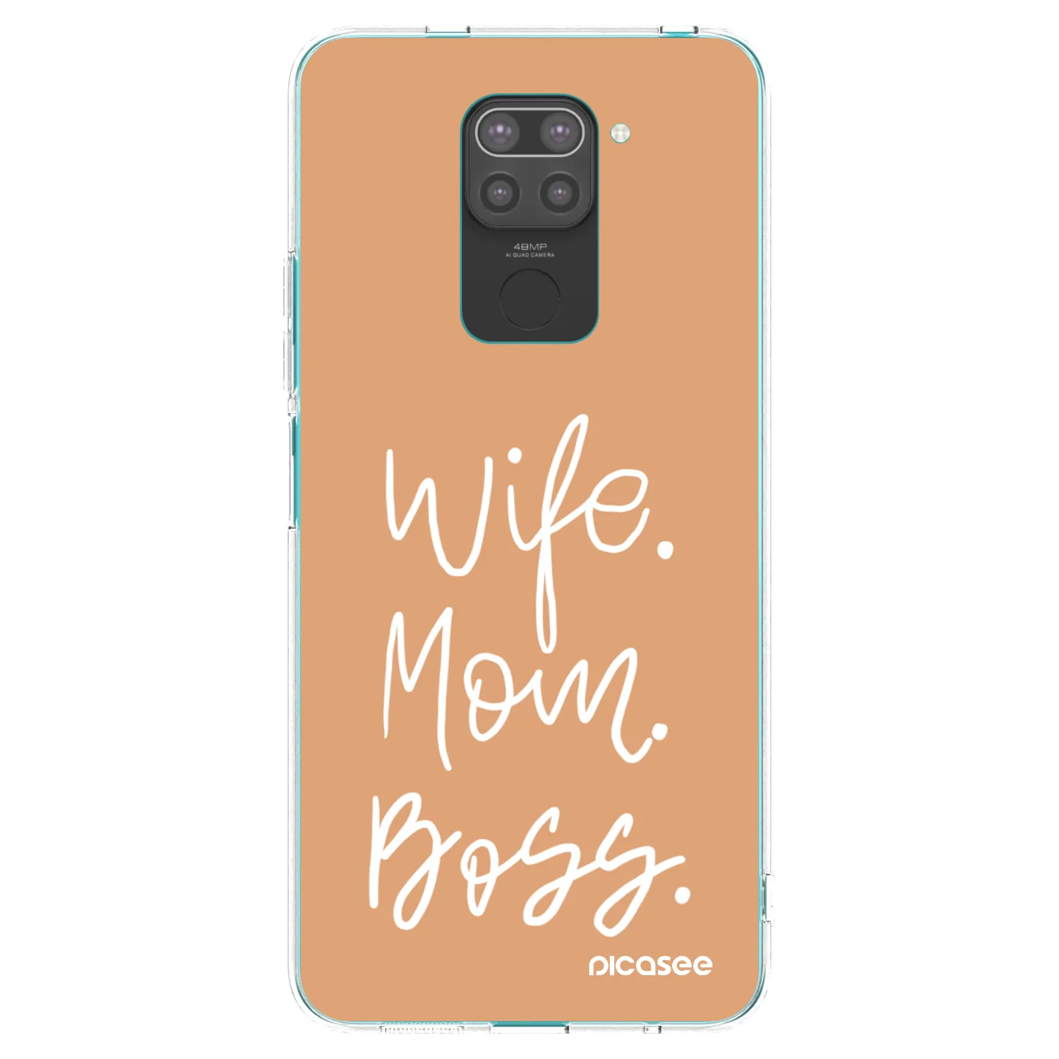 Picasee Xiaomi Redmi Note 9 Hülle - Schwarzes Silikon - Boss Mama