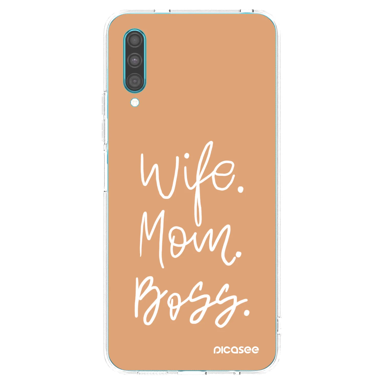 Picasee Samsung Galaxy A30s A307F Hülle - Transparentes Silikon - Boss Mama