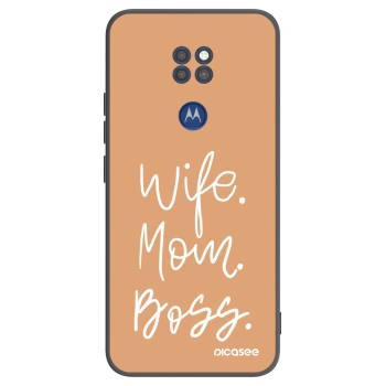 Hülle für Motorola Moto G9 Play - Boss Mama