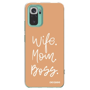 Picasee Xiaomi Redmi Note 10 Pro Hülle - Transparentes Silikon - Boss Mama