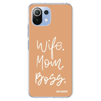Picasee Xiaomi Mi 11 Lite Hülle - Transparentes Silikon - Boss Mama