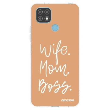 Picasee Realme C21 Hülle - Transparentes Silikon - Boss Mama