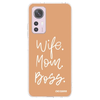 Picasee Xiaomi 12 Hülle - Transparentes Silikon - Boss Mama