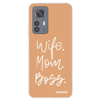 Picasee Xiaomi 12 Pro Hülle - Transparentes Silikon - Boss Mama