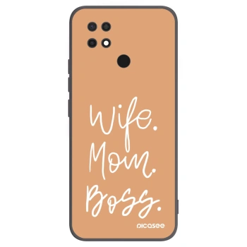 Picasee Xiaomi Redmi 10C Hülle - Schwarzes Silikon - Boss Mama