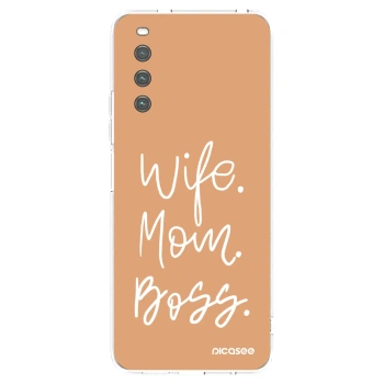Picasee Sony Xperia 10 IV 5G Hülle - Transparentes Silikon - Boss Mama