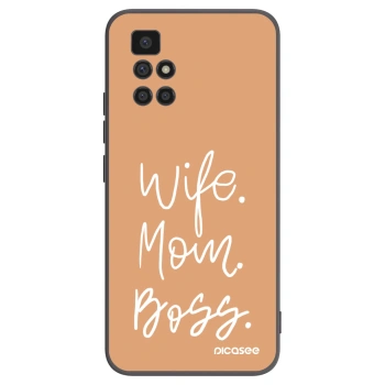 Picasee Xiaomi Redmi 10 (2022) Hülle - Schwarzes Silikon - Boss Mama