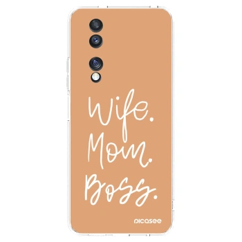 Picasee Honor 70 Hülle - Transparentes Silikon - Boss Mama