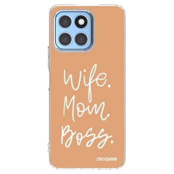 Picasee Honor X8 5G Hülle - Transparentes Silikon - Boss Mama