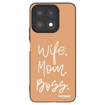 Picasee Honor X8a Hülle - Schwarzes Silikon - Boss Mama